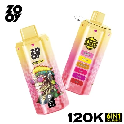 ZOOY 6 IN 1 FLVORS 120K Sigaarka Elektrooniga ah